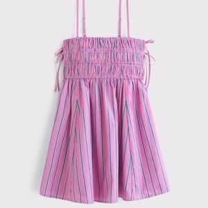 Abercrombie & Fitch Pink and Blue Striped Camisole